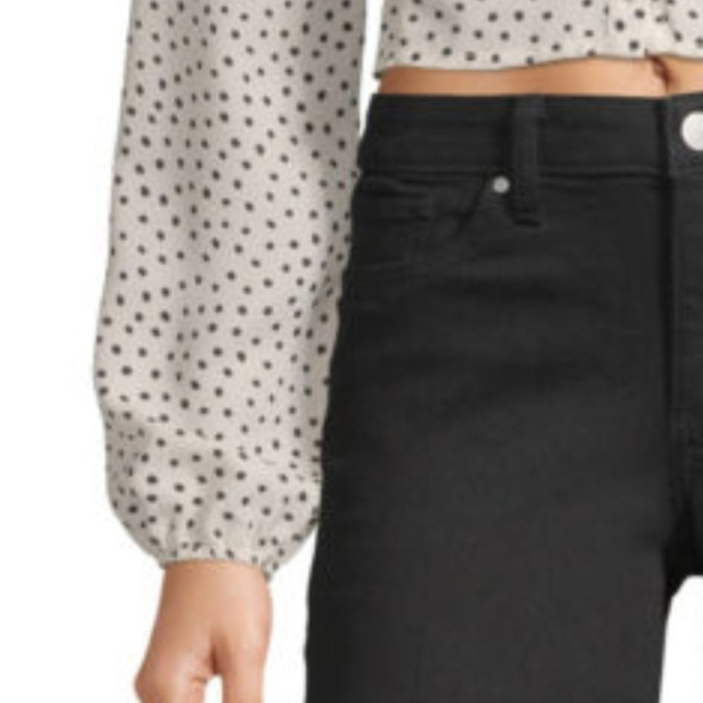 Society & Stitch Sweetheart Cropped Dot Blouse M - Picture 4 of 16